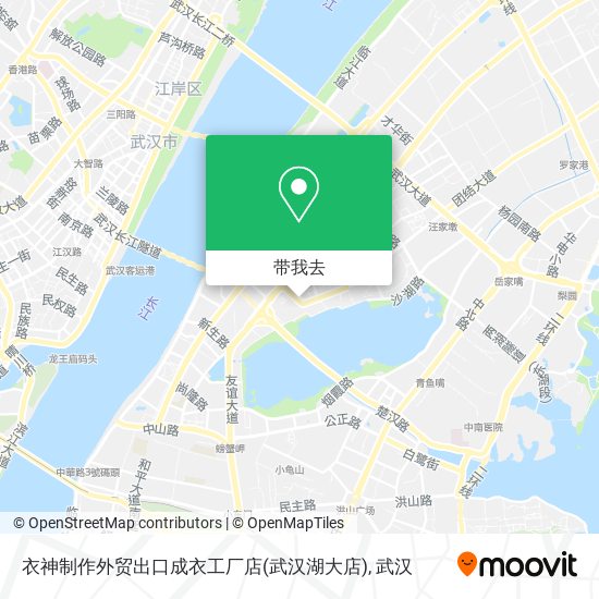 衣神制作外贸出口成衣工厂店(武汉湖大店)地图