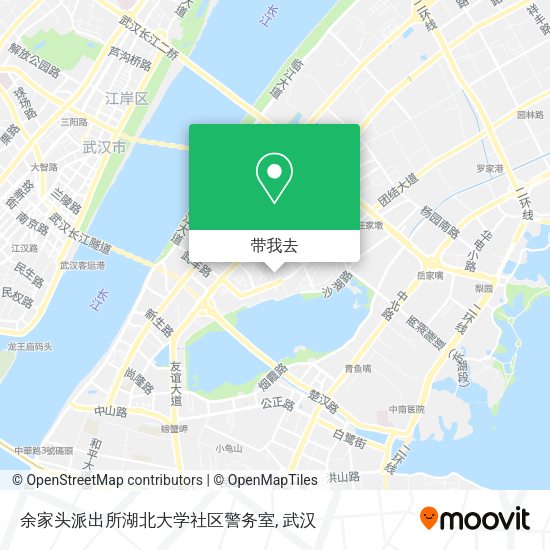 余家头派出所湖北大学社区警务室地图