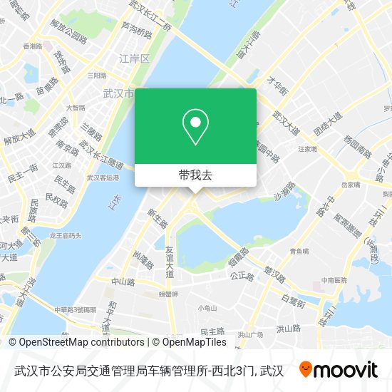 武汉市公安局交通管理局车辆管理所-西北3门地图