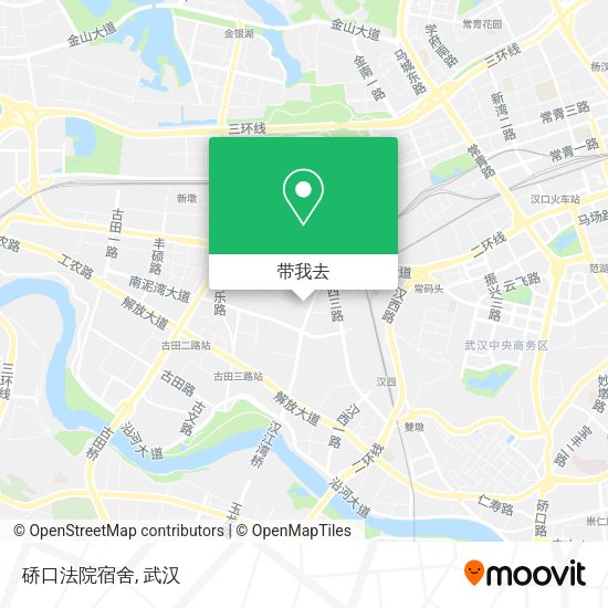 硚口法院宿舍地图