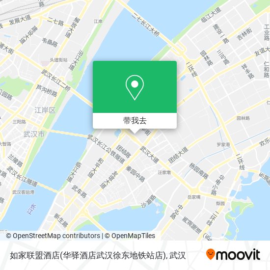 如家联盟酒店(华驿酒店武汉徐东地铁站店)地图