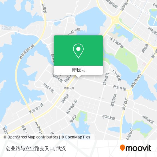 创业路与立业路交叉口地图