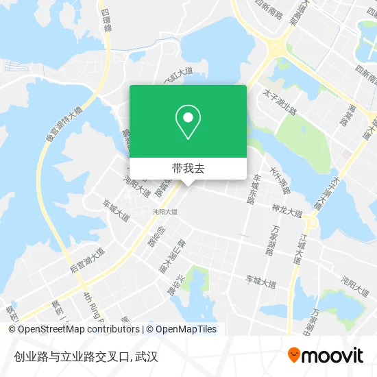创业路与立业路交叉口地图