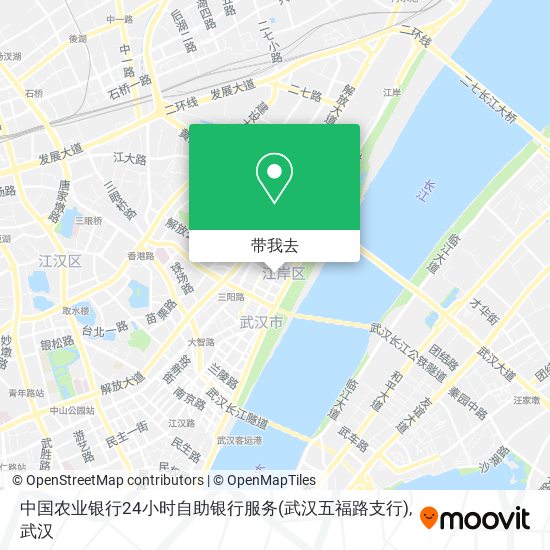 中国农业银行24小时自助银行服务(武汉五福路支行)地图