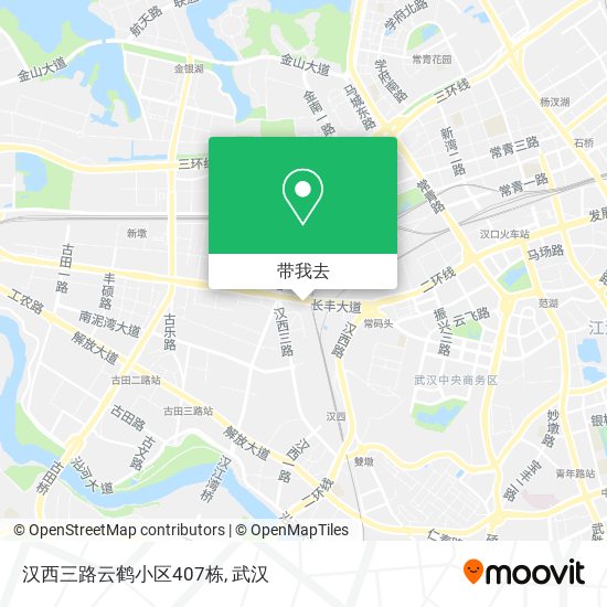 汉西三路云鹤小区407栋地图