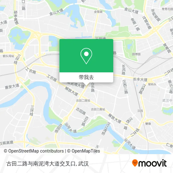 古田二路与南泥湾大道交叉口地图