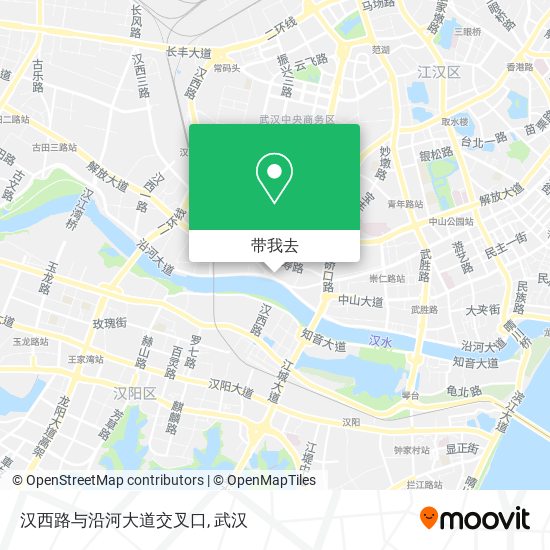 汉西路与沿河大道交叉口地图