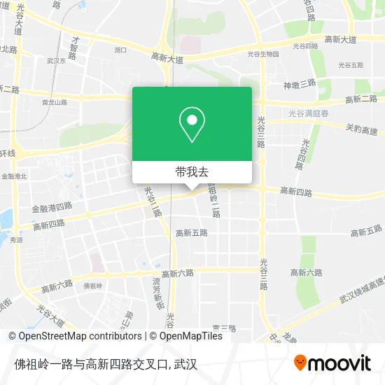 佛祖岭一路与高新四路交叉口地图