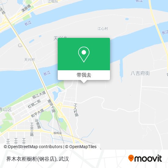 界木衣柜橱柜(钢谷店)地图