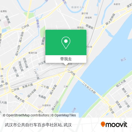 武汉市公共自行车百步亭社区站地图