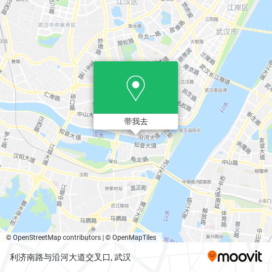 利济南路与沿河大道交叉口地图