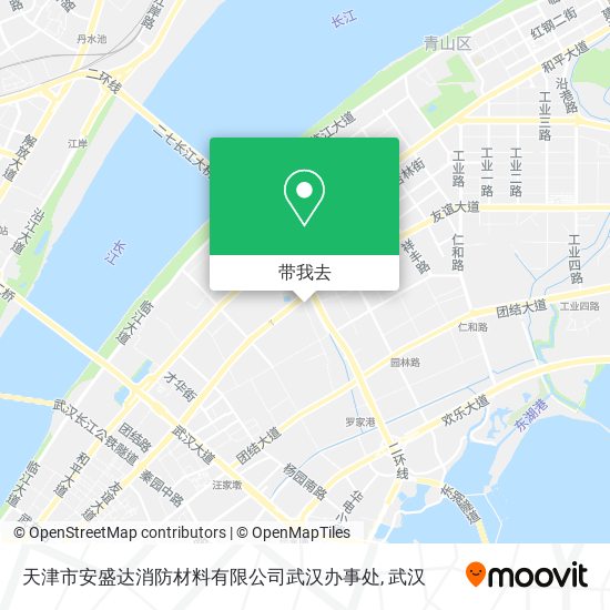 天津市安盛达消防材料有限公司武汉办事处地图