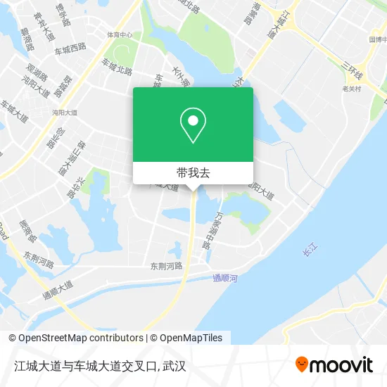 江城大道与车城大道交叉口地图