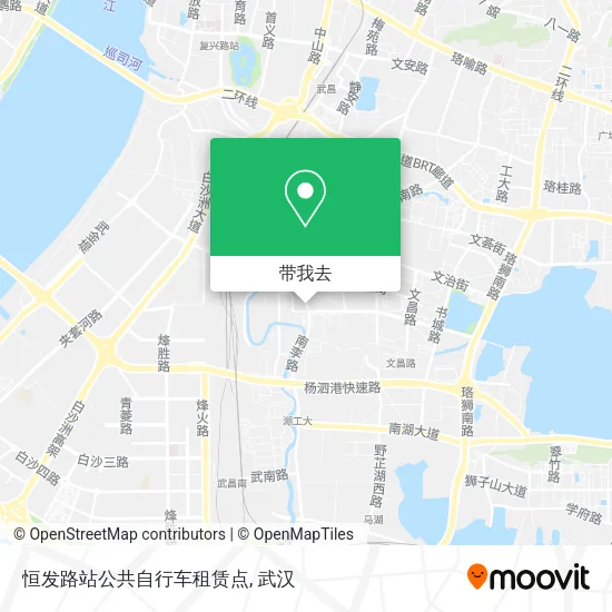 恒发路站公共自行车租赁点地图