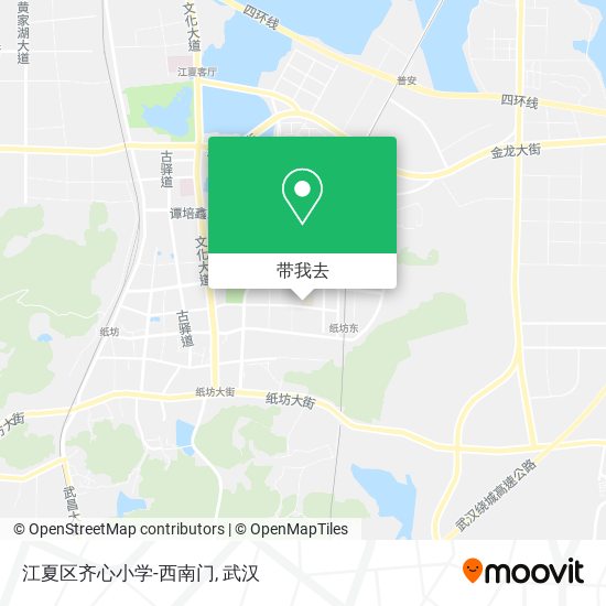 江夏区齐心小学-西南门地图