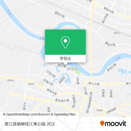 蔡江路杨柳堤江滩公园地图