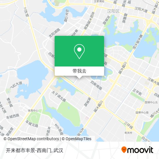 开来都市丰景-西南门地图