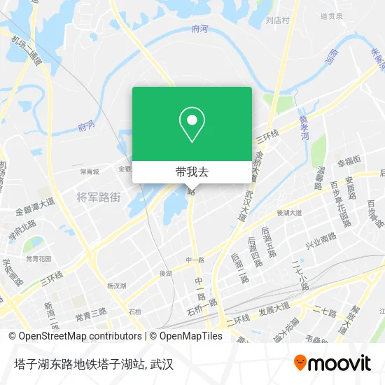 塔子湖东路地铁塔子湖站地图