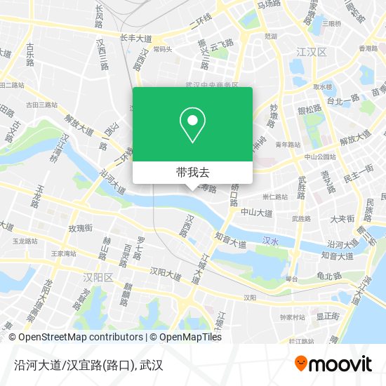 沿河大道/汉宜路(路口)地图