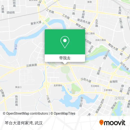 琴台大道何家湾地图