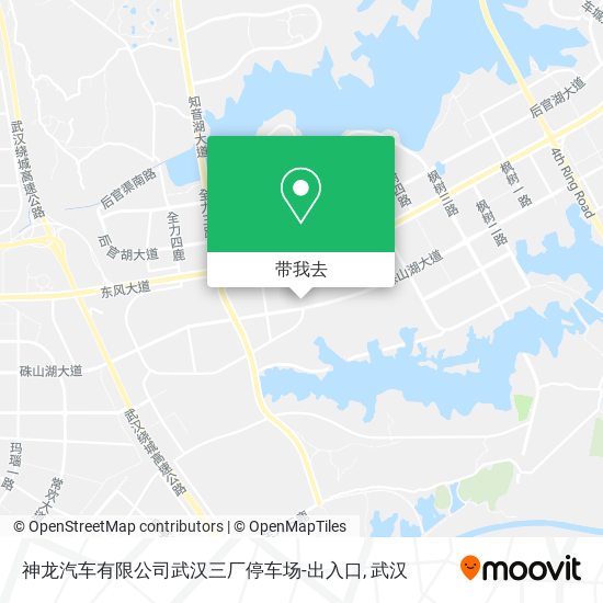 神龙汽车有限公司武汉三厂停车场-出入口地图