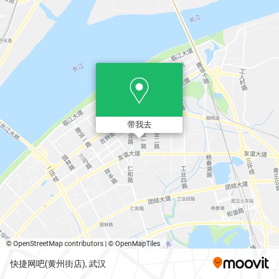 快捷网吧(黄州街店)地图