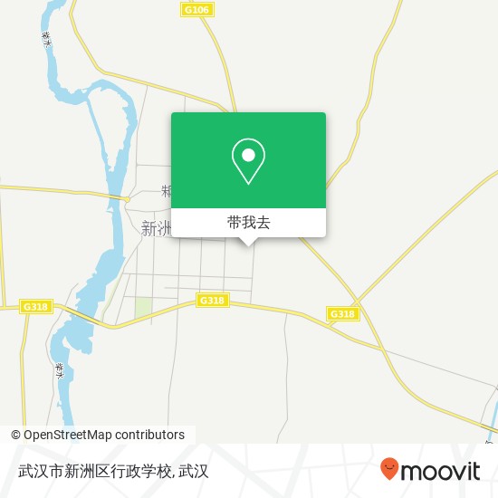 武汉市新洲区行政学校地图