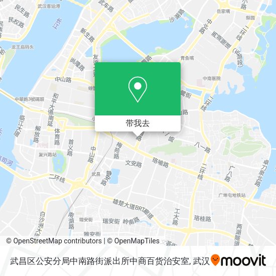 武昌区公安分局中南路街派出所中商百货治安室地图