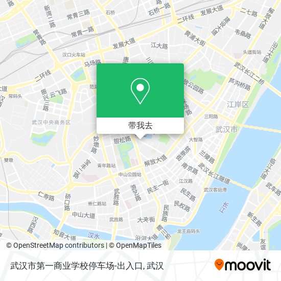 武汉市第一商业学校停车场-出入口地图
