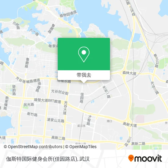 伽斯特国际健身会所(佳园路店)地图