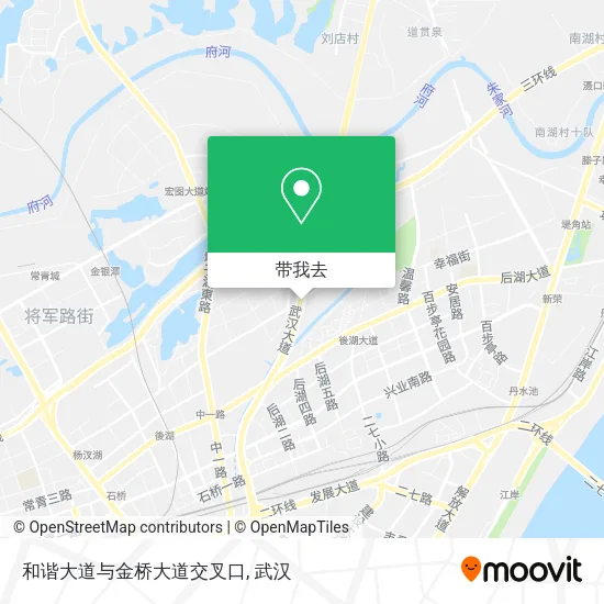 和谐大道与金桥大道交叉口地图