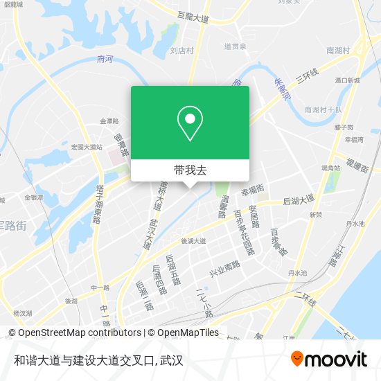 和谐大道与建设大道交叉口地图