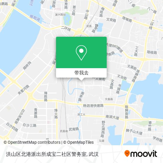 洪山区北港派出所成宝二社区警务室地图