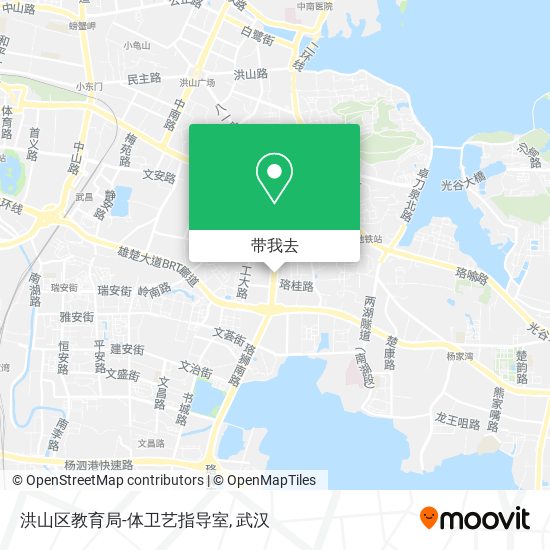 洪山区教育局-体卫艺指导室地图