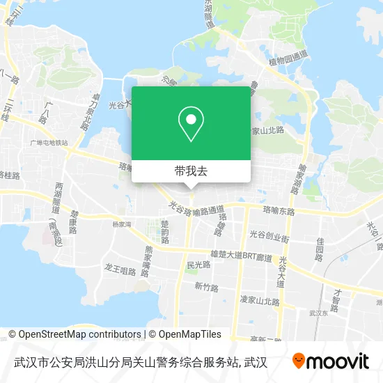 武汉市公安局洪山分局关山警务综合服务站地图