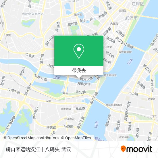 硚口客运站汉江十八码头地图