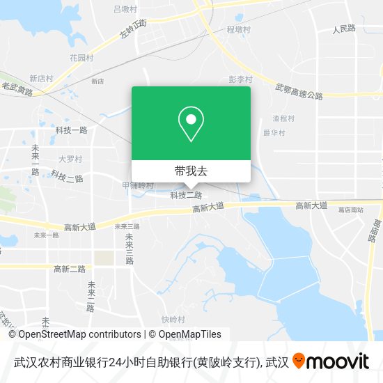 武汉农村商业银行24小时自助银行(黄陂岭支行)地图