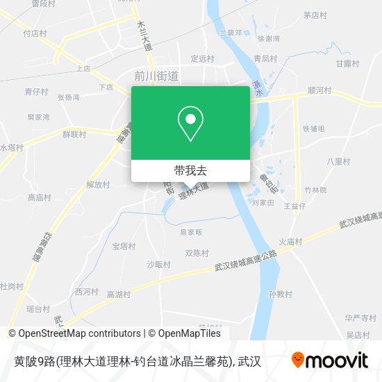 黄陂9路(理林大道理林-钓台道冰晶兰馨苑)地图