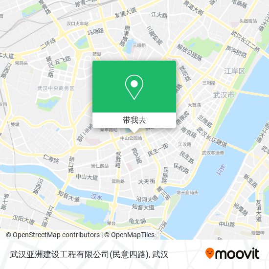 武汉亚洲建设工程有限公司(民意四路)地图