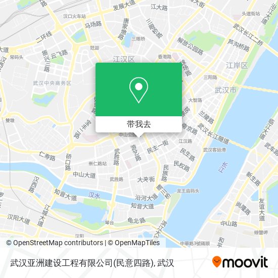 武汉亚洲建设工程有限公司(民意四路)地图