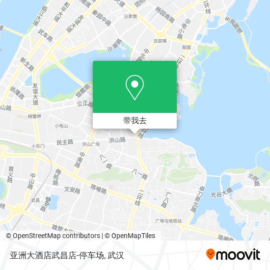 亚洲大酒店武昌店-停车场地图
