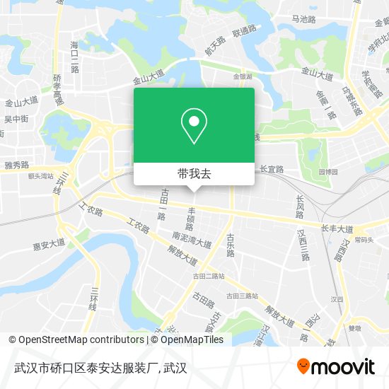 武汉市硚口区泰安达服装厂地图
