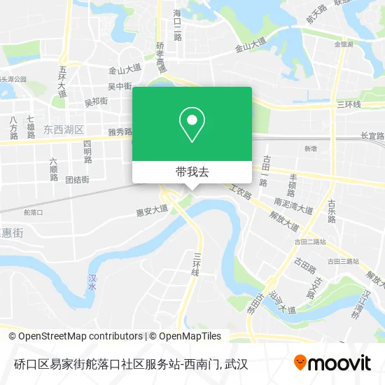 硚口区易家街舵落口社区服务站-西南门地图