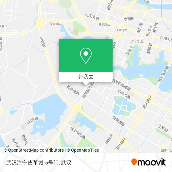 武汉海宁皮革城-5号门地图