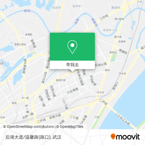 后湖大道/温馨路(路口)地图