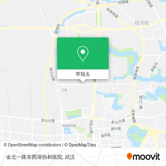 金北一路东西湖协和医院地图