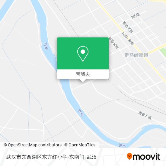 武汉市东西湖区东方红小学-东南门地图