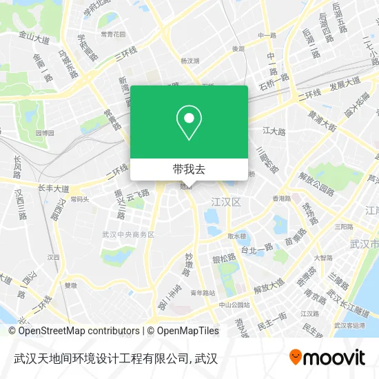 武汉天地间环境设计工程有限公司地图