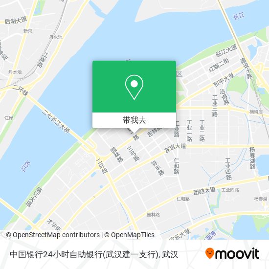 中国银行24小时自助银行(武汉建一支行)地图