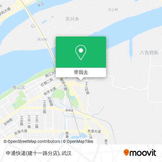 申通快递(建十一路分店)地图